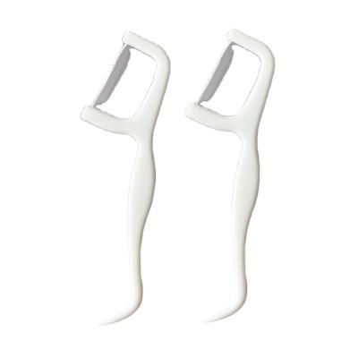 China Clean Teeth and Stick to Massage Eco-friendly Disposable Oral Care Toothpick Dental Floss Pick for sale