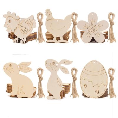 China Europe Wooden Craft Easter Diy Pendant Wood for sale