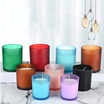 China Modern Candle Jars Custom Wholesale Glass Candle Jars For Bulk Candles for sale