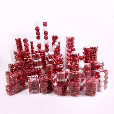 China Modern Christmas Ornaments Ball Christmas Tree Plastic Decorated Plastic PVC Ball for sale