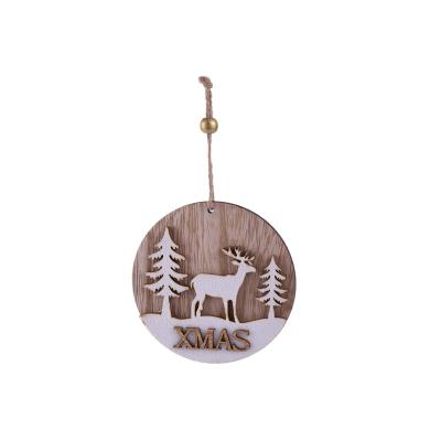 China Rattan Simple Christmas Nature Ornament Tree Hanging Decorations for sale