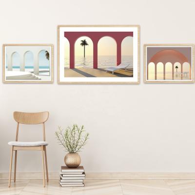 China Modern Wall Art Decor Home Decoration Wall Frame Art Pictures Print Abstract Wall Art Living Room for sale