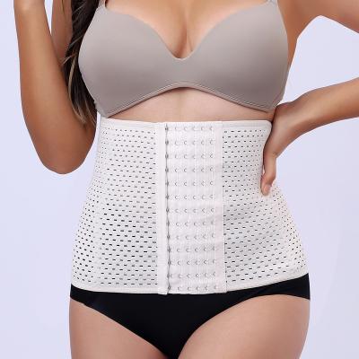 China Breathable 2525 Six Breasted Waist Cinchers Women Corset Belt Dropship Shaping Underwear Hollow Out Shaper Front Buckle Dropship Item OEM for sale