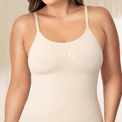 China QUICK DRY 2022 Women Seamless Body Shaper Vest Wholesale Tummy Control Long Cami Sculpting Shapewear Camisole Slimming Tank Top Corset for sale