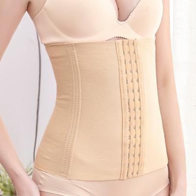 China QUICK DRY 6678 Waist Trainer Belt With 8 Bones Buckle Seamless Belly Body Shaper Slimming Corset Weight Loss Cinchers Stra Customized for sale