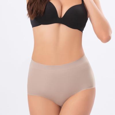 China Breathable 1171 One Piece Tummy Control Pant Slimming Underwear Butt Lifter Seamless Mid Waist Shapewear Panties For Women  Dropshipping for sale