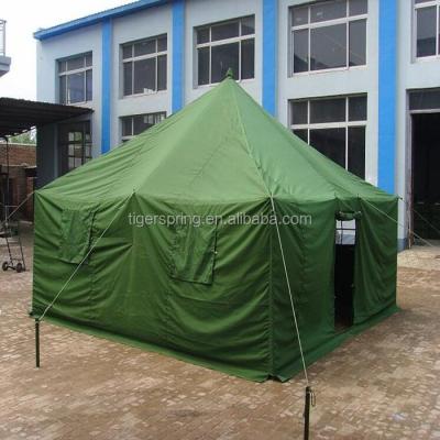 China 20 person aluminum waterproof canvas refugee military tent for sale for sale