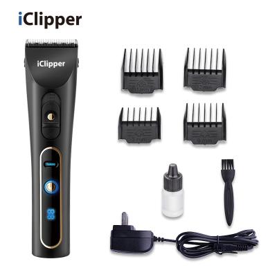 China Rechargeable Electric Cordless Low Noise Hair Clippers Viable Pet Hair Iclipper-A6S Pet Grooming Clippers for sale