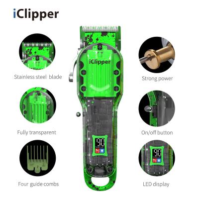 China Viable Wholesale Color Plastic IClipper-Y10S Barber Rechargeable Electric Hair Trimmer Professional Hair Clipper for sale