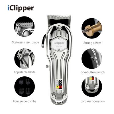 China Viable Professional IClipper-K9S Barber Shop Use Hair Clippers Clipper with LED Display for sale