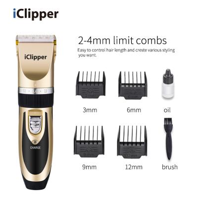 China Viable Pet Iclipper-P2 Switch Blade Professional Cordless Powerful Washable Low Noise Rechargeable Pet Clipper for sale