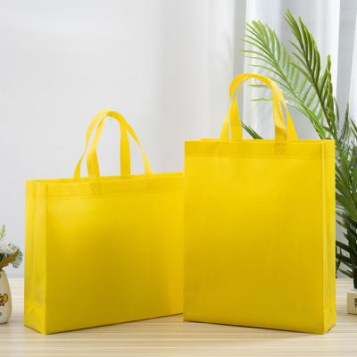 China Recyclable Laminated Logo Non Woven Tote Shopping Bag Custom Fabric Laminated Shipping Bag Non Woven Custom Logo for sale