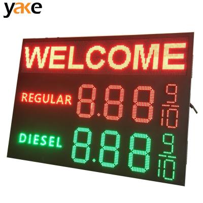 China Outdoor Outdoor LED Gas Station Price Display /diesel Price Sign for sale