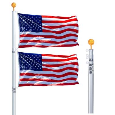 China FLYING Flagpole 4M Telescopic Aluminum Flagpole of Malaysia for sale