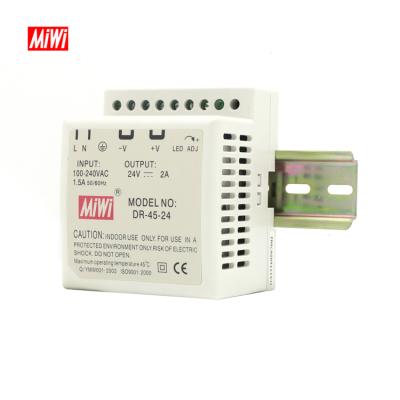 China MiWi DR-45-12 42W 3.5A 12V LED Indicator Change Power Supply DR-45-12 for sale