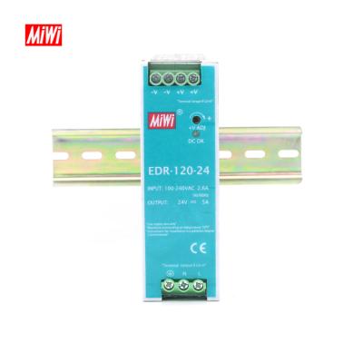 China MIWI EDR-120-12 Din Rail AC Input Slim Switching Power Supply EDR-120-12 for sale