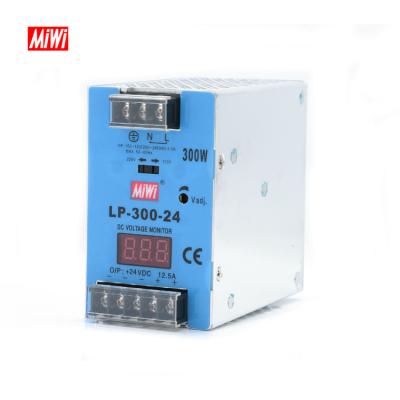 China MiWi LP-300-24 China LP-300-24 Manufacturer 12.5A 24V 300W Din Rail Changing Power Supply for sale