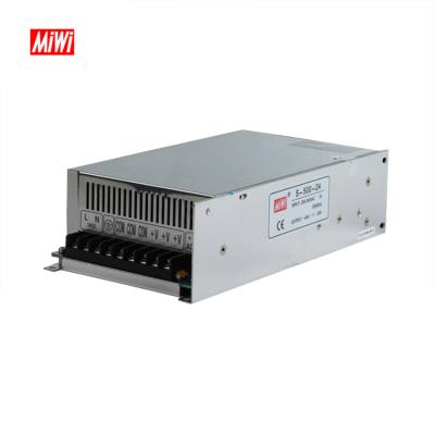 China DC s-500-24 to C.A.S-500-24 500w S-500-24 Single Output Power Supply for sale