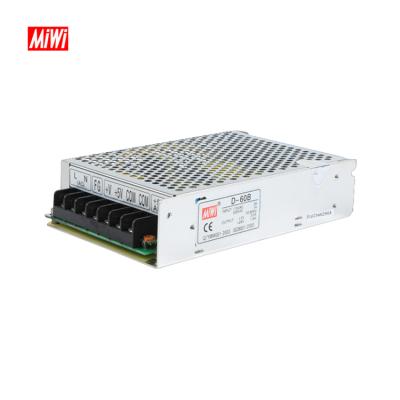 China MIWI D-60A 5v 4a 60w D-60B Dual Output Switching Power Supply for sale