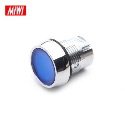 China Metel MiWi IP65 Optional Multicolor 10A 220 Volt Metal Push Button Switch for sale