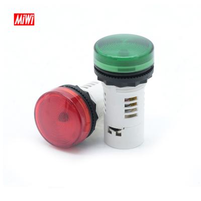 China Signal Indication MiWi Occupational Safety Round Shape Signal Lamp AC 380V Led Indicator Light for sale