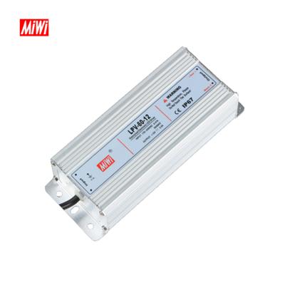 China Aluminum Case LPV-60-12 IP67 Water Proof 60W Led 12v Led Power Supply for sale