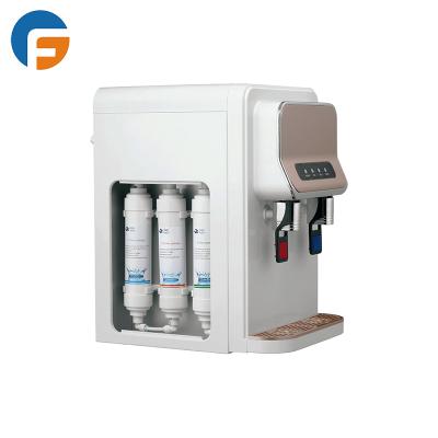 China Hot And Cold Water Dispenser Reverse Osmosis Water Filter Compressor Desktop Cooling System for sale