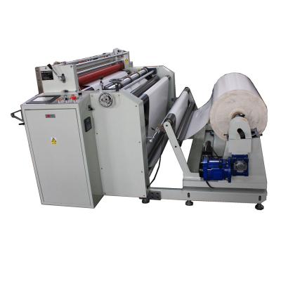 China Plastic PE PP Pet PVC OPP Film Paper Roll to Sheet Cutting Machine with Slitting Function for sale