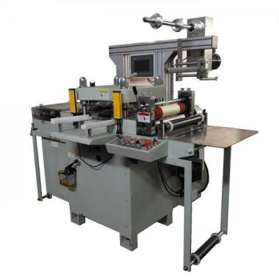 China Manufacturing Plant accuracy Label Foam Sticker Flatbed Die Cutting Machine with Sheeting Conveyor Belt for sale