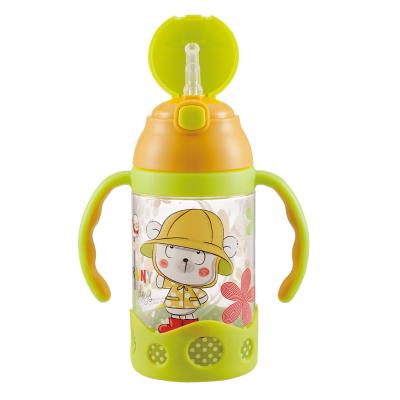 China Food grade PINKAH 310ml BPA free bap free plastic baby sippy forming bottle plastic water bottle for kids for sale