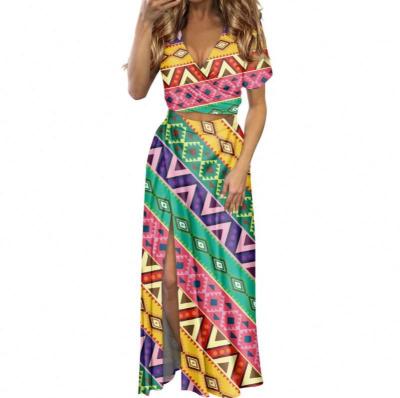 China Anti-Static Fashion Print African Dresses For Women Woman African Dress Free Design for sale