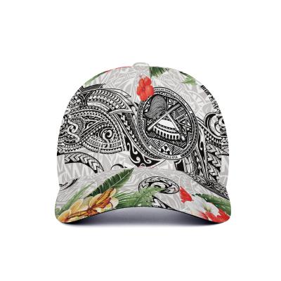 China breathable & Dropshipping High Quality Running Unisex Waterproof Outdoor Sport Baseball Hat Summer Sun Visor Covers Printed Tactical Hat Samoa Tribal Design for sale