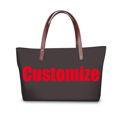 China African Polynesian Printed Fashion Luxury Fashion Pinterest Girl To Custom Design Neoprene Handbags/Purse Tote Bag Wholesale 2021 for sale