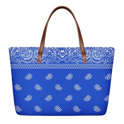 China African Polynesian Printed Fashion Luxury Fashion Pinterest Girl To Custom Design Neoprene Handbags/Purse Tote Bag Wholesale 2021 for sale