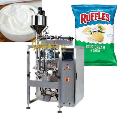 China PLC Automatic Vertical Sour Cream Forming/Filling/Sealing Liquid Packing Machine for sale