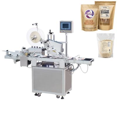 China Automatic Food TOP Y Low Cost Bag Sticker Labeling Machine For Pocket Flat Labeling Machine for sale