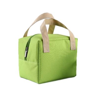 China Food Wine Lunch Picnic Drinks Polyester Customized Green Thermal Lunch Insulated Cooler Bag for sale