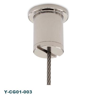 China Custom OEM LED Light Fixture Cable Steel Aircraft Clip Kits Ceiling Bracket Cable Hanging Clamp For Lighting for sale