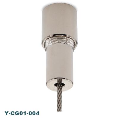 China LED Light Fixture OEM Custom Lighting Suspension Kit Fitting Brass Cable Coupler Ceiling Mounted For Lighting for sale