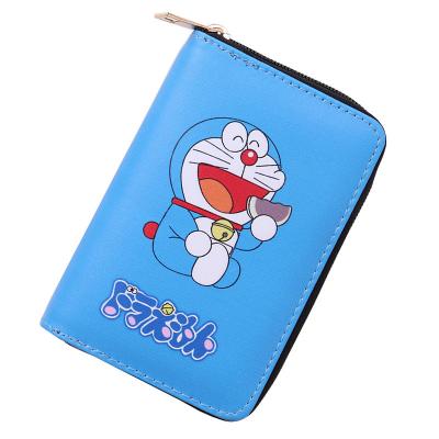 China Popular PU Cartoon LOGO Men Wallet Male Purse Cute Leather Anti Theft Custom Made Anti Theft Smart Card Blocking Wallet for sale