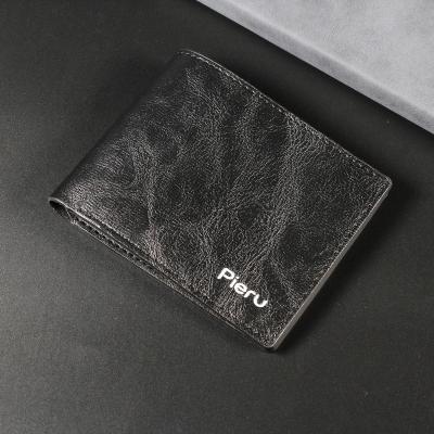 China 2022 New Custom LOGO Short Men's Wallet Source Source Money Clip Coin Card Holder Money Clip Ground Beach Fire Anti-theft Burning Men's Wallet central unit for sale