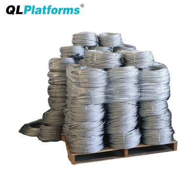 China Contemporary Steel Wire Rope Used For ZLP630 ZLP800 ZLP1000 Suspended Platforms for sale