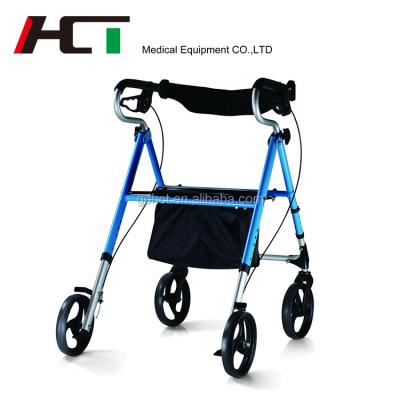 China Buy 136kg Aluminum Rollator Orthopedic Aluminum Foldable Walking Aid Physiotherapy Walker Rollator Bulk from China for sale