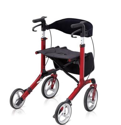 China 136kg lightweight aluminum rollator walker with seat for sale