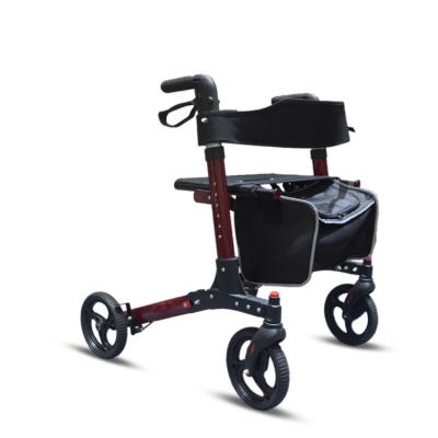 China Hot Selling Adjustable Shopping Walker For Disable People Gold Elderly 136KG for sale