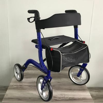 China 2019 hot-sale 136kg aluminum medical rollator walker for elderly people for sale