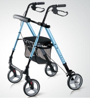 China 136kg medical aluminum rollator walker for elderly people for sale