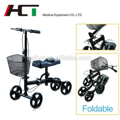 China 136kg Wholesale Steerable Economy Wound Foot Knee Walker With DUAL BRAKING SYSTEM for sale