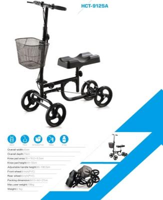 China 136kg Economy Knee Scooter Steerable Knee Walker Crutch Alternative With DUAL BRAKING SYSTEM for sale