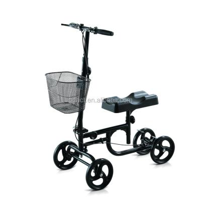 China 136kg Economy Knee Walker Steerable Medical Scooter Steel knne walker crutch alternative for foot surgery, broken foot HCT-9125A for sale